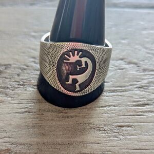Vintage Native American Kokopelli Ring  Size 13 1/2
